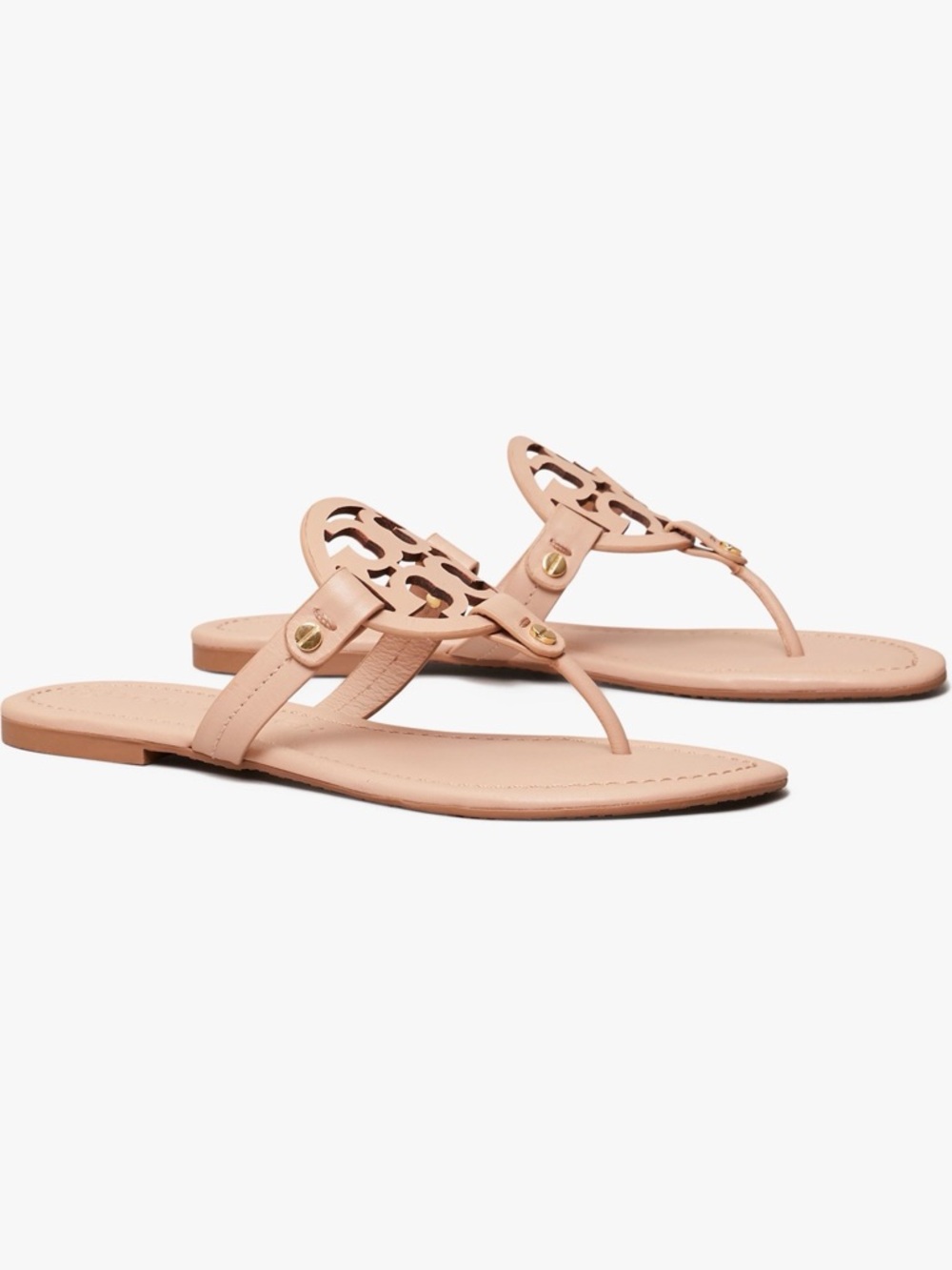 NEW! Tory Burch Miller Thong Sandals — Light Sand